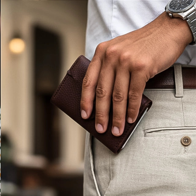 Portefeuille Homme en Cuir – Élégance Raffinée & Organisation au Quotidien